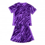 Günstige Fußballtrikots Tottenham Hotspur Purple Version Torwart Kinder 2024-25 Kurzarm